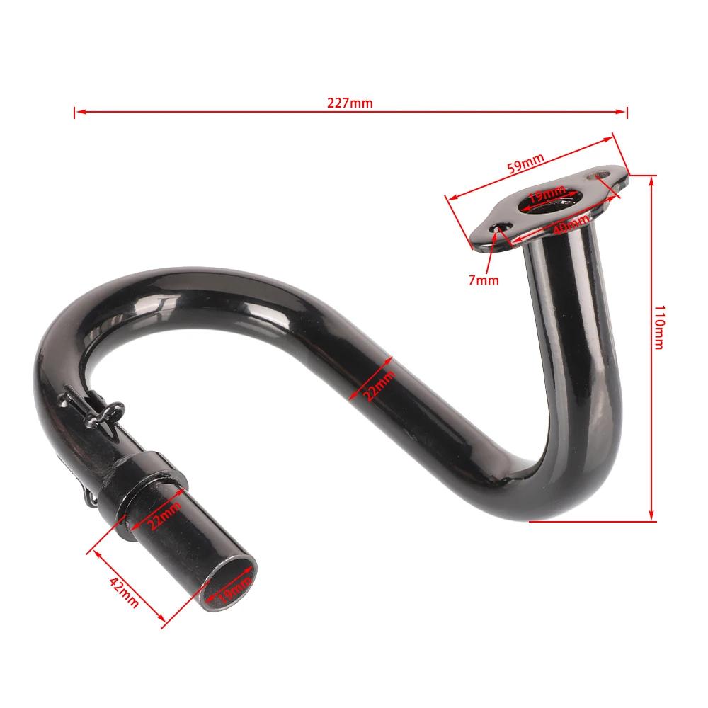Split Pipe Exhaust Muffler For 2 Stroke 50cc 66cc 80cc 100cc Engine Gas Motorized Bicycle Motor Bike Parts