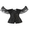 Women's Fashion Sexy Solid Color Lace Straps Court Shapewear Top