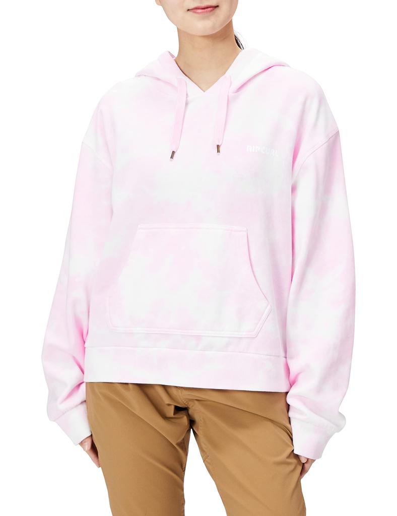 Rip Curl GFEEC9 Classic Surf Hoodie Winter Size M Women's (Tie-Dye) Pink,