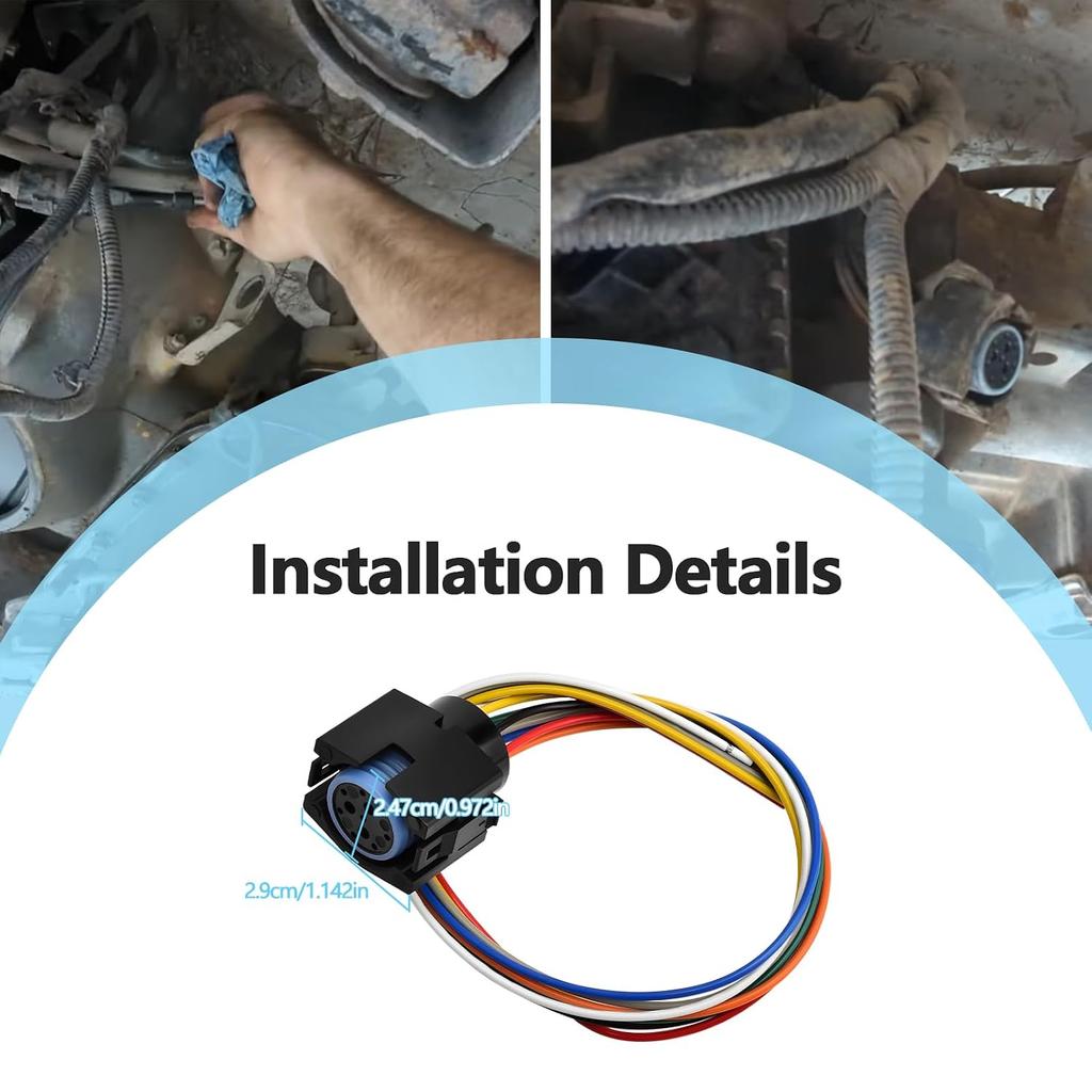 Transmission Wiring Harness Repair Kit Compatible with Dodge Jeep 4.0L 5.2L 12445BK/AFT 42RE 44RE 46RE 47RE 48RE 1994 and Up Replaces 12445BK