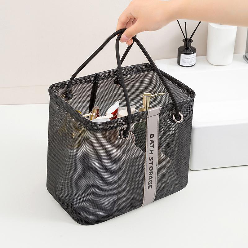 Duża siatkowa torba plażowa piaskoodporna torba podróżna z przegródką na kosmetyki zewnętrzna torba tote wodoodporna torba basenowa torba tote o dużej pojemności