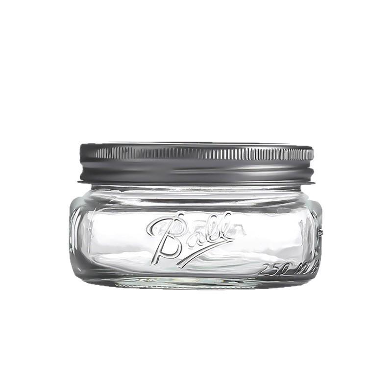 Bicchiere Mason Jar Americano Retrò con Coperchio - Tazza di Vetro per Fiocchi d'Avena, Contenitore Trasparente per Bevande, Sigillato e Vuoto.