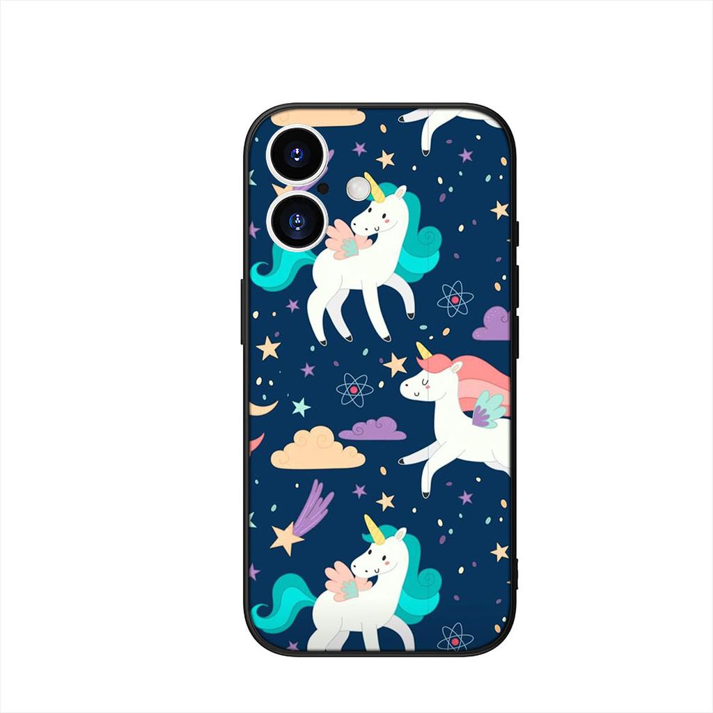 Cute Pink Unicorns Rainbow Cover Phone Case for Samsung Galaxy S25 S23 S22 S24 FE Ultra Plus A56 A05 A06 A15 A16 A57 S7 Edge