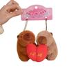 Animal Capybara Plush Keychain Magnetic Capybara Plush Doll Creative Plush Couple Keychains  Kids