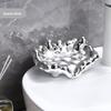 Light Luxury Soap Box Soap Holder Soap Dish Drain Free Punching Storage Shelf Household Soap Dish Tray