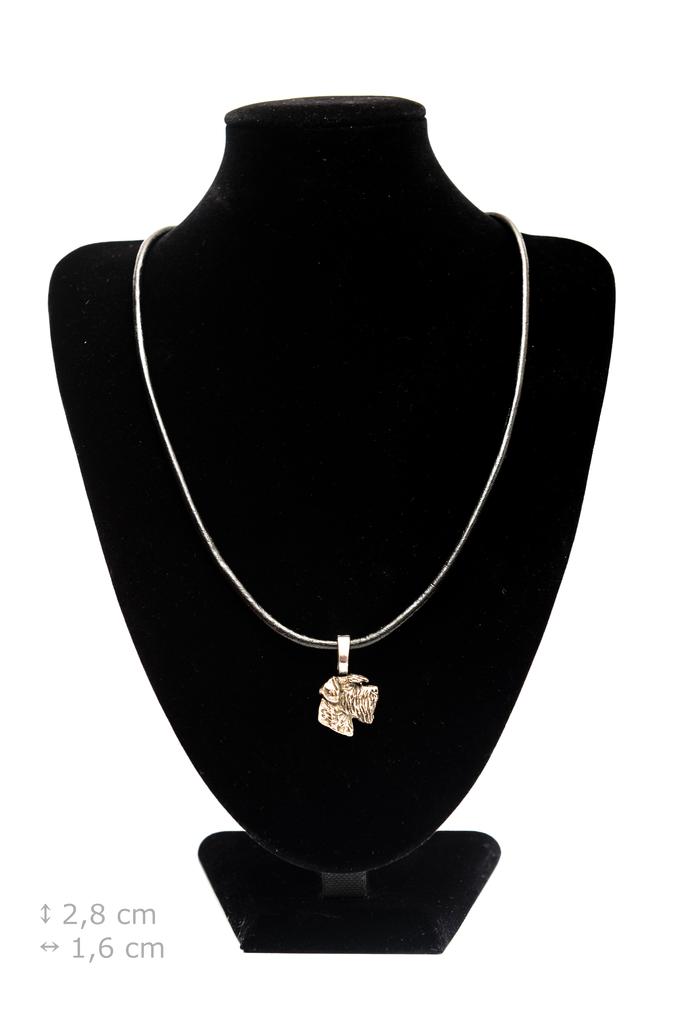 Schnauzer I - Dog necklace, silver-plated pendant for the dog lover, subtle jewellery by Art-Dog