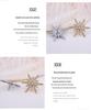 Luxury Six-Pointed Star Brooch for Men, Micro-Paved Zirconia Lapel Pin, Premium High-End Accessory