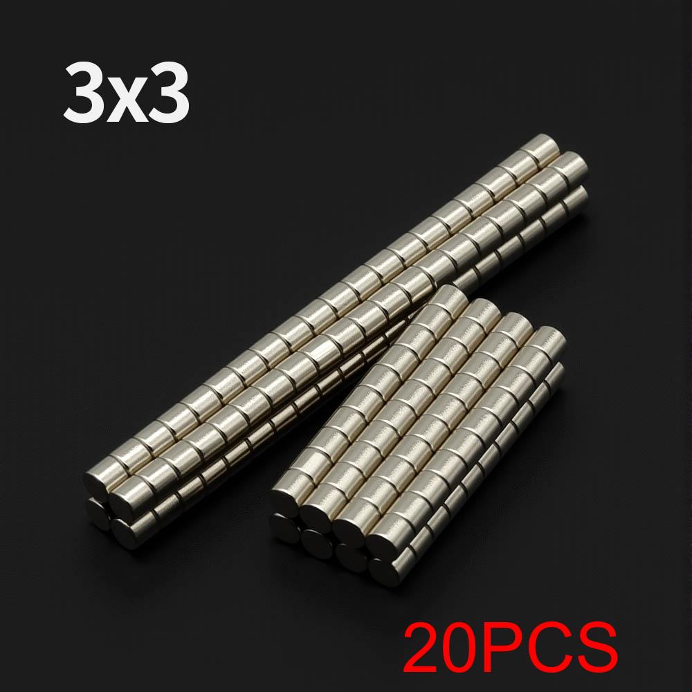

3x3mm Powerful Neodymium Magnet N35 NdfeB Permanent Magnetic imanes Round Super Strong Fridge Magnets DIY