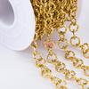 1Meter Embossing 304 Stainless Steel 7mm Oval Shape Handmade Chains for DIY Craft Necklace Bracelets Jewelry Making Accessories