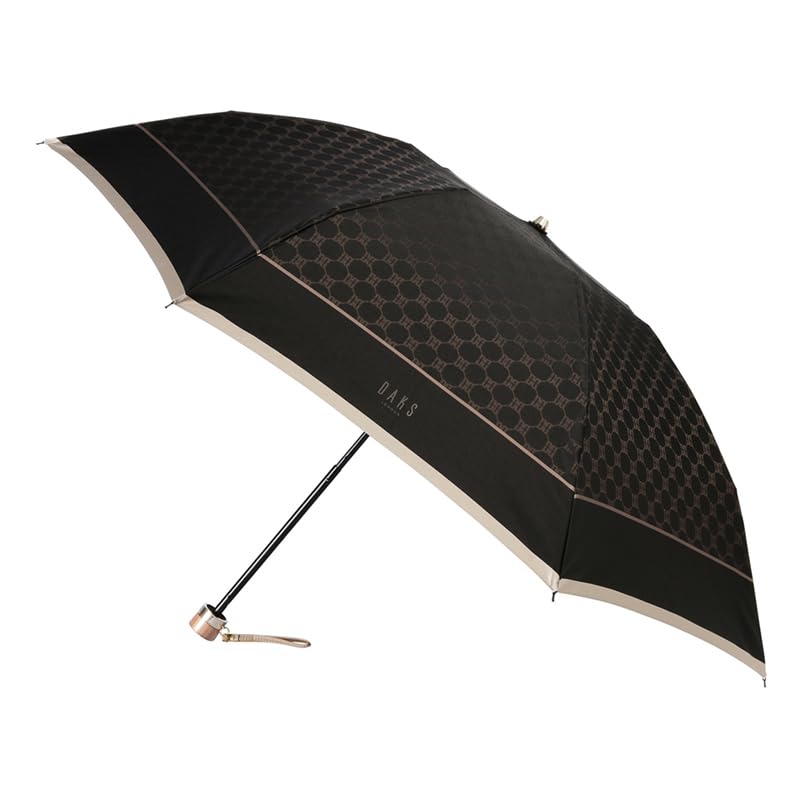 Moonbat Folding Black [DAKS] Umbrella, Pre-dyed Jacquard, 21-125-11157-02 чёрный