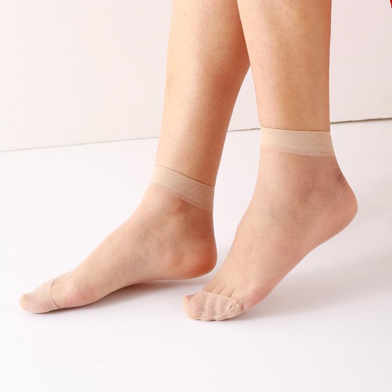 Women's Summer Thin Transparent Silk Anti-Snag Socks