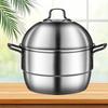Sule Thickened Stainless Steel 2-Layer Steamer Pot