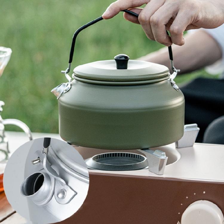 Outdoor Camping Coffee and Teas Kettle Portable Teapot Aluminum  Camp Teas Coffee Pots Water Boilers for Picnics