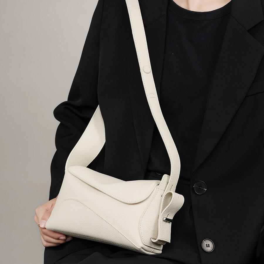 Leather Large-Capacity Underarm Bag Women'S Summer Versatile One-Shoulder Messenger Tote Bag