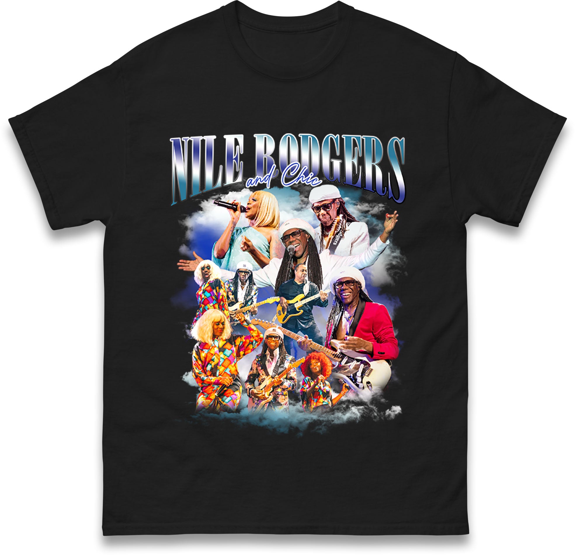 

Nile Rodgers And Chic Bootleg Mens T Shirt Womens Tops Tees 4XL