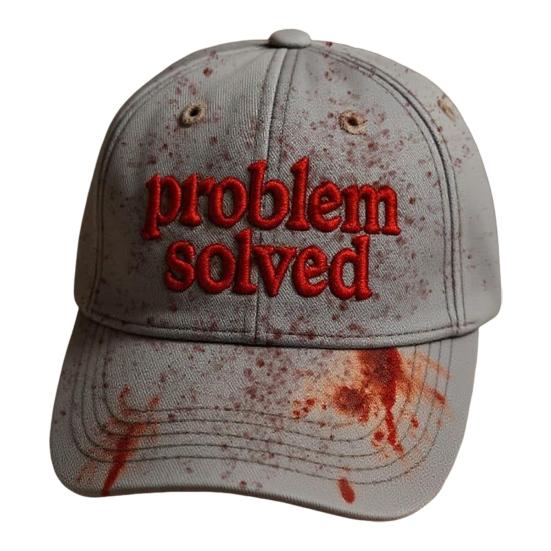 Dark Blood Stain Print Baseball Hat Unisex Sun Protection Wide Brim Baseball Hat Halloween Party Costume Accessory