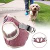 Cotton Blend Breathable Pet Cat Dog Vest Chest Strap with Pulling Rope(Red, M)