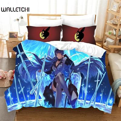 Anime Akame Ga KILL Bedding Set,Duvet Cover Comforter Bed Set Quilt Cover Pillowcase,King Queen Twin Size Boys Girls Adultse