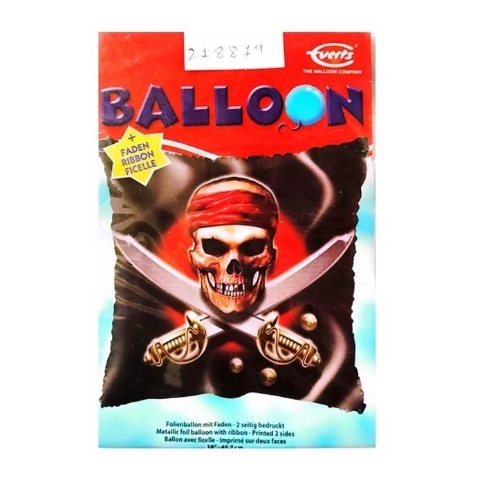 Balão Foil Dupla Face Everts One Size preto