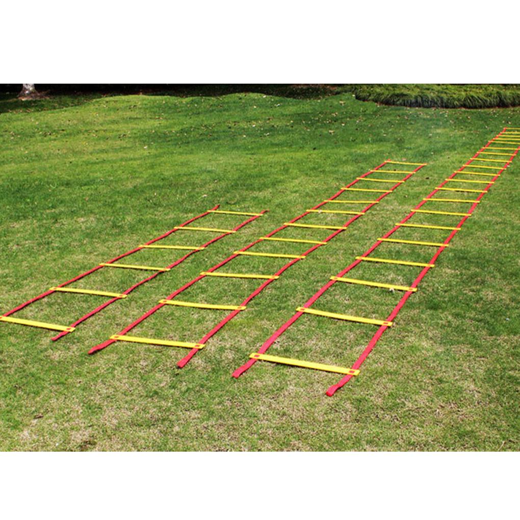 Agility Ladder (13/16/19 Feet) for Agility Training & Footwork Exercise - with 6/12/21 Plastic Rungs