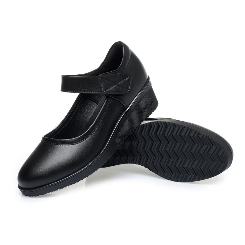 Fashion AIYUQI Mom Shoes Women Anti Slip Spring 2025 New Casual Genuine Leather Women Shoes Big Size 41 42 43 Wedge Women Shoes