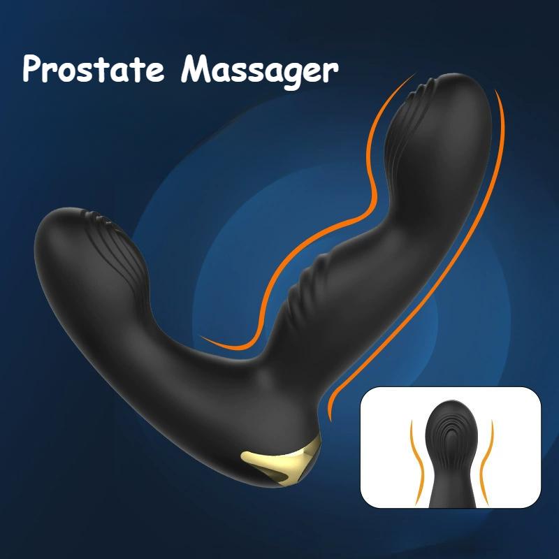 Anal Plug Vibrator Prostata Massagegerät Silikon Sexspielzeug für Männer Butt Plug mit kabelloser Fernbedienung 10 Modi Gay Sexy Produkt