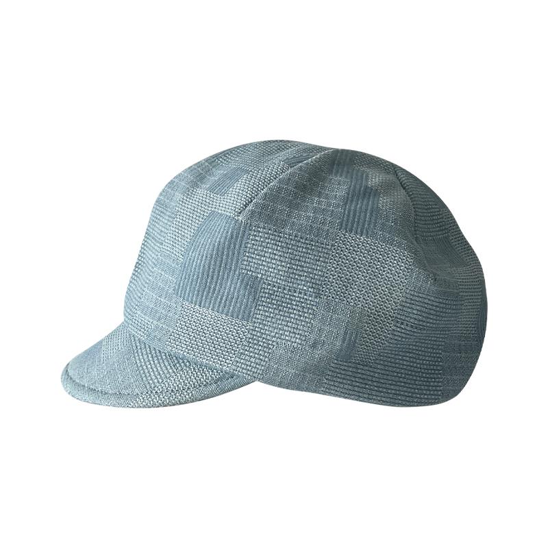 Vintage denim beret children's summer painter hat versatile face small literary octagonal hat newsboy hat