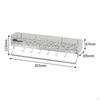 Bathroom Shelf Organizer, Wall Mounted Decorative Storage Rack Shower for