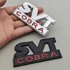 3D Metal Logo SVT COBRA Car Sticker Rear Trunk Badge Front Grille Emblem For Ford Mustang Shelby GT500 GT350 F150 GT Accessories