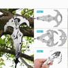 Outdoor Climbing Hook Folding Grab Hook Multi functional Stainless Steel Survival Climbing Claw Camping First Aid Equipment