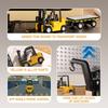 1:64 Bluetooth Remote Control Crane And Forklift Two-in-one Desktop Mini Alloy Toy Car With Trailer Christmas Gift In Color Box