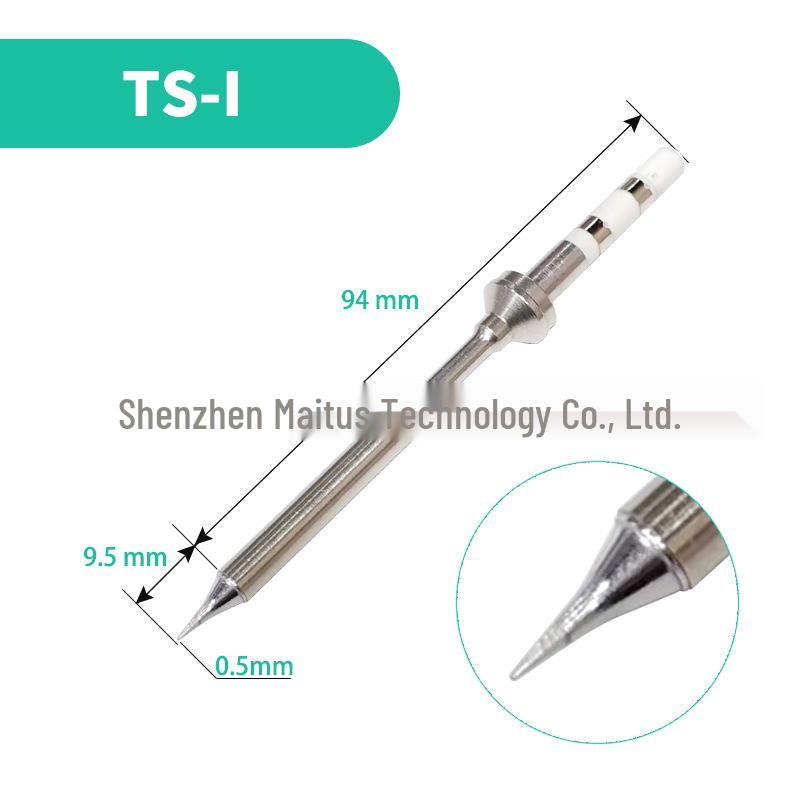 TS100 Eco-Friendly Lead-Free Soldering Iron Tips - Universal Pointed, Knife, and Bevel Shapes