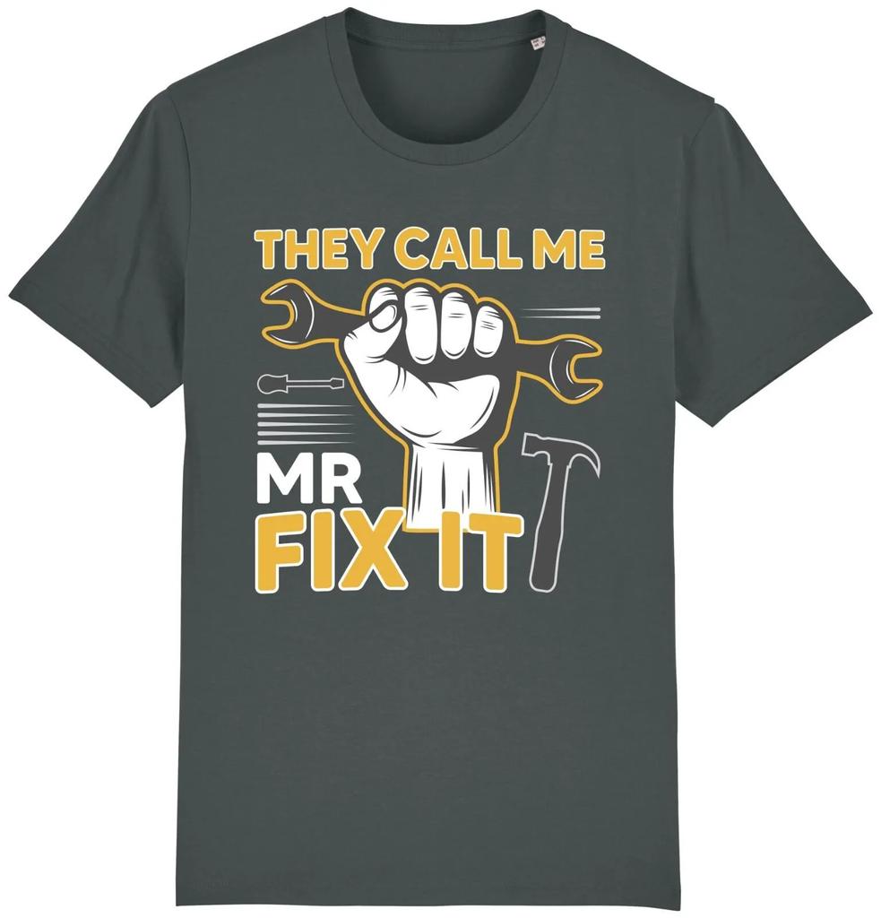 Unisexs Summer Fashion Casual Shortsleeved Shirt They Call Me Mr Fix It Tshirt Funny HandyUnisex Tools TradesUnisex Fathers Day Dad