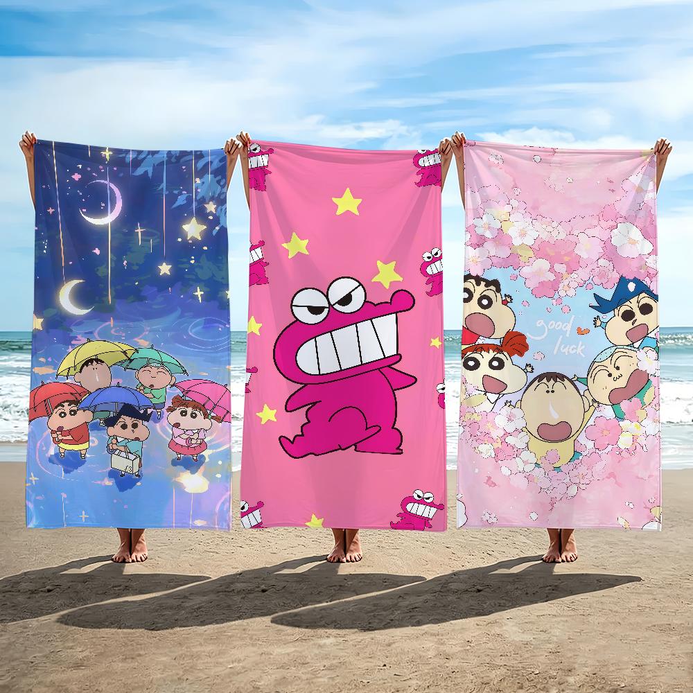 Cartoon C-Crayon S-Shin-Chan Towel Beach Towel Travel Lightweight Skin Friendly For Pool Beach Camping Cruise Summer