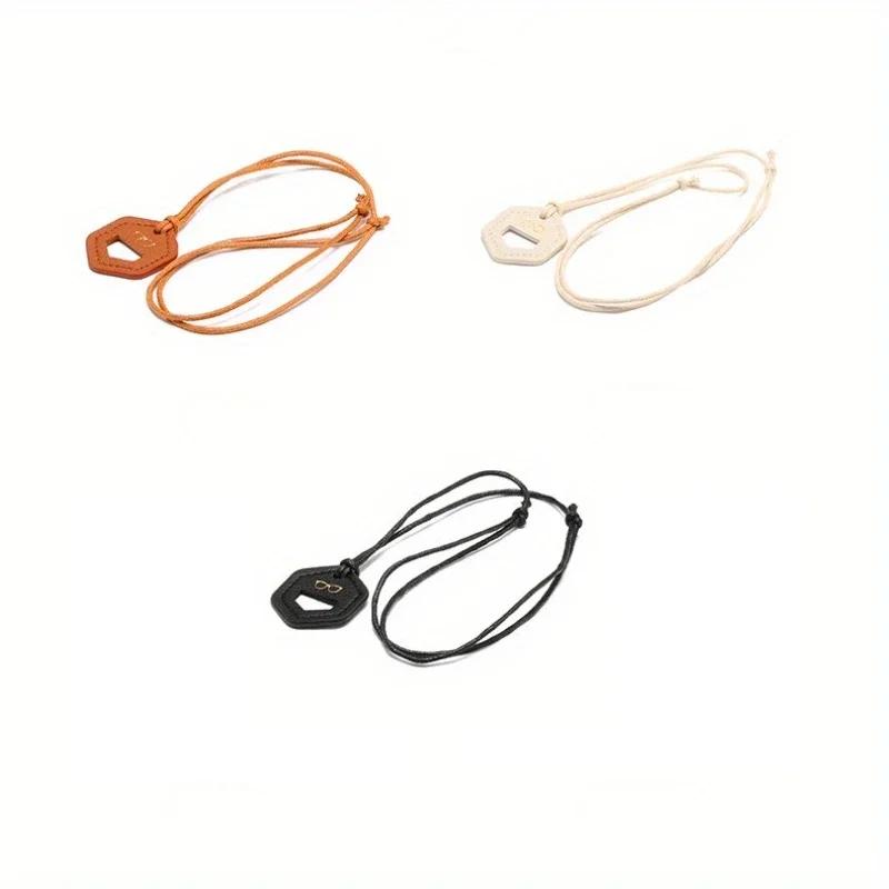 Stylish Durable Hanging Glasses Holder Fresh Sweet PU Leather Sunglasses Rope Portable Eyewear Accessory for Outdoor