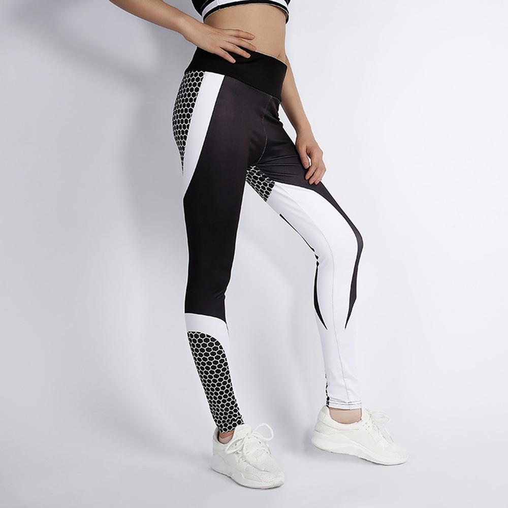 Femmes Honeycomb Yoga Pantalon Imprimé 