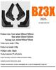 Toyota BZ3X Mud Flaps Leather Exterior Trim Accessory