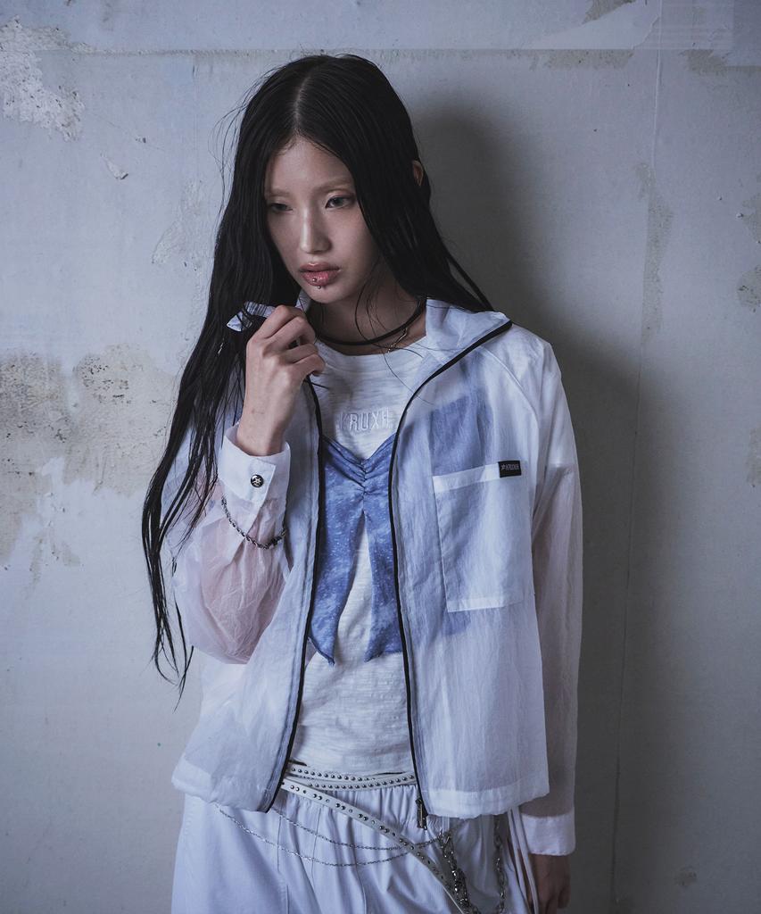 Kruxh Two-Way Zip-Up Air Shirt Cloud White