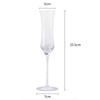 2pcs/Set 100-200ml Creative Art Shape Champagne Cup Gold Mouth Goblet Festival Family Tasting and Smelling Wine