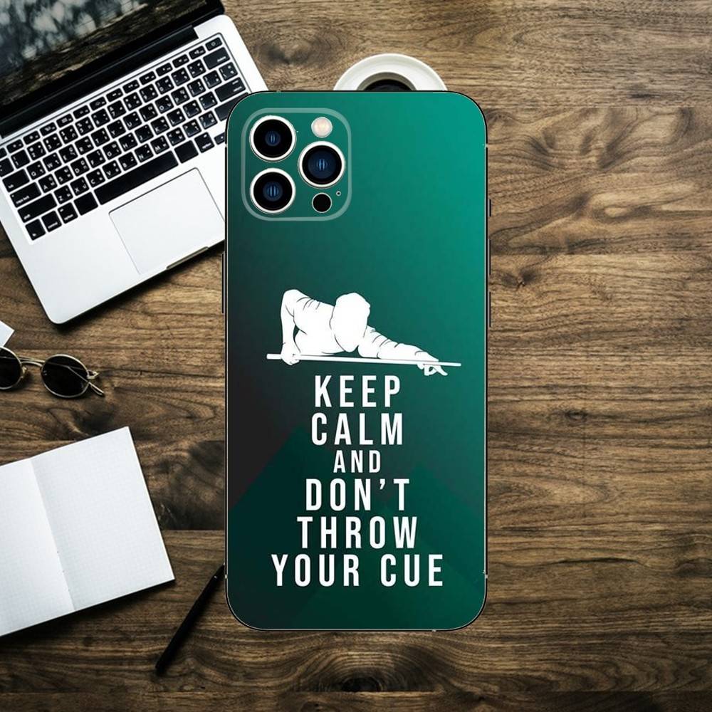 

Billiards Ball Snooker Phone Case For iPhone 16,15,14,13,12,11,XS,XR,X,8,7,Pro,Max,Plus,mini Silicone Black Cover iPhone15pro