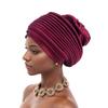 Solid Color Multilayer Women's Turban Cap