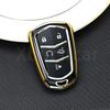 Tpu Car Remote Key Case Cover For Cadillac Ats-L Xts Xt5 Xt4 Xt6 Cts Ct6 Ats 28T Srx Elr Esv Escalade Shell Fob Auto Accessories