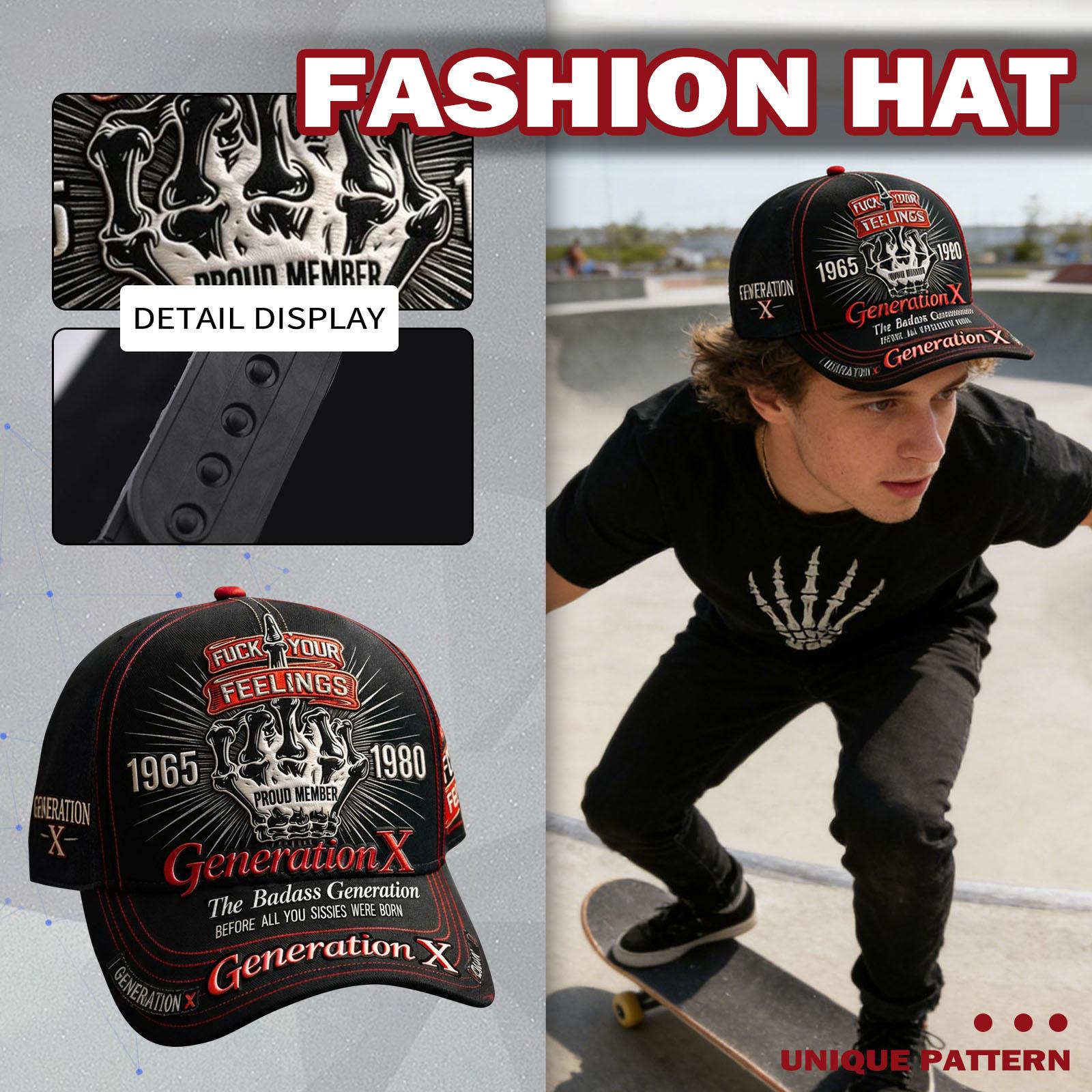 

Digital Print Couple Baseball Cap For Men, Trendy Vintage Washed English , Spring And Summer One Size