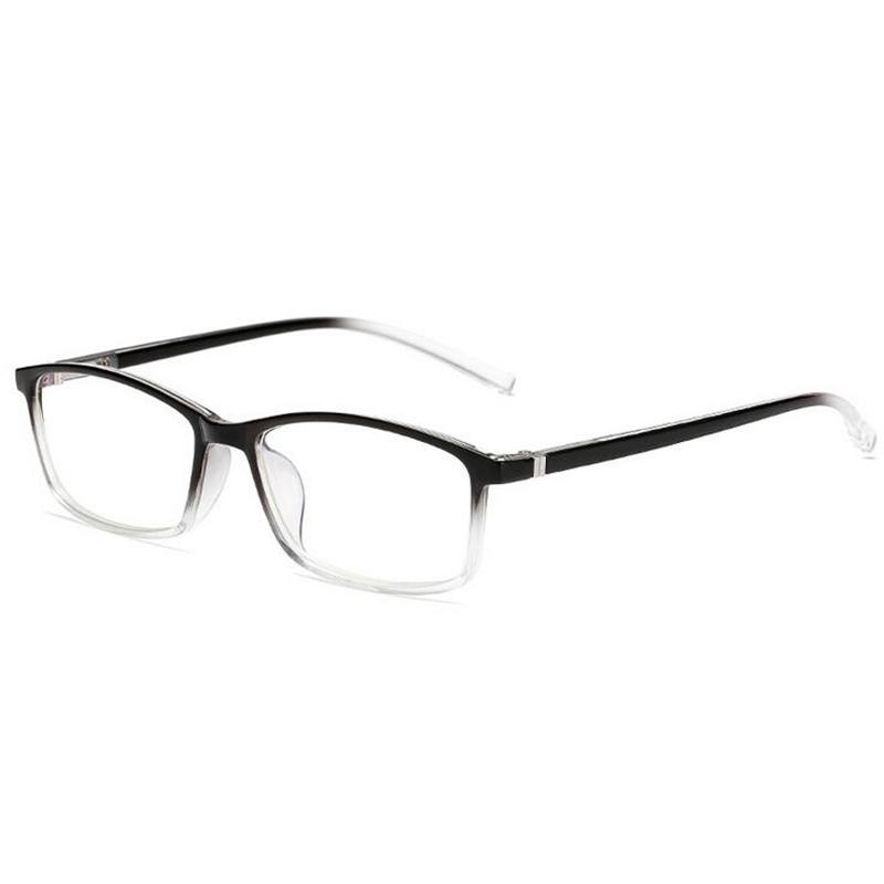Anti-Blue Light Reading Glasses Magnifier Retro Square Blue Light Blocking Hyperopia Eyeglasses Power 0 +1.0 +1.5 To +4.0