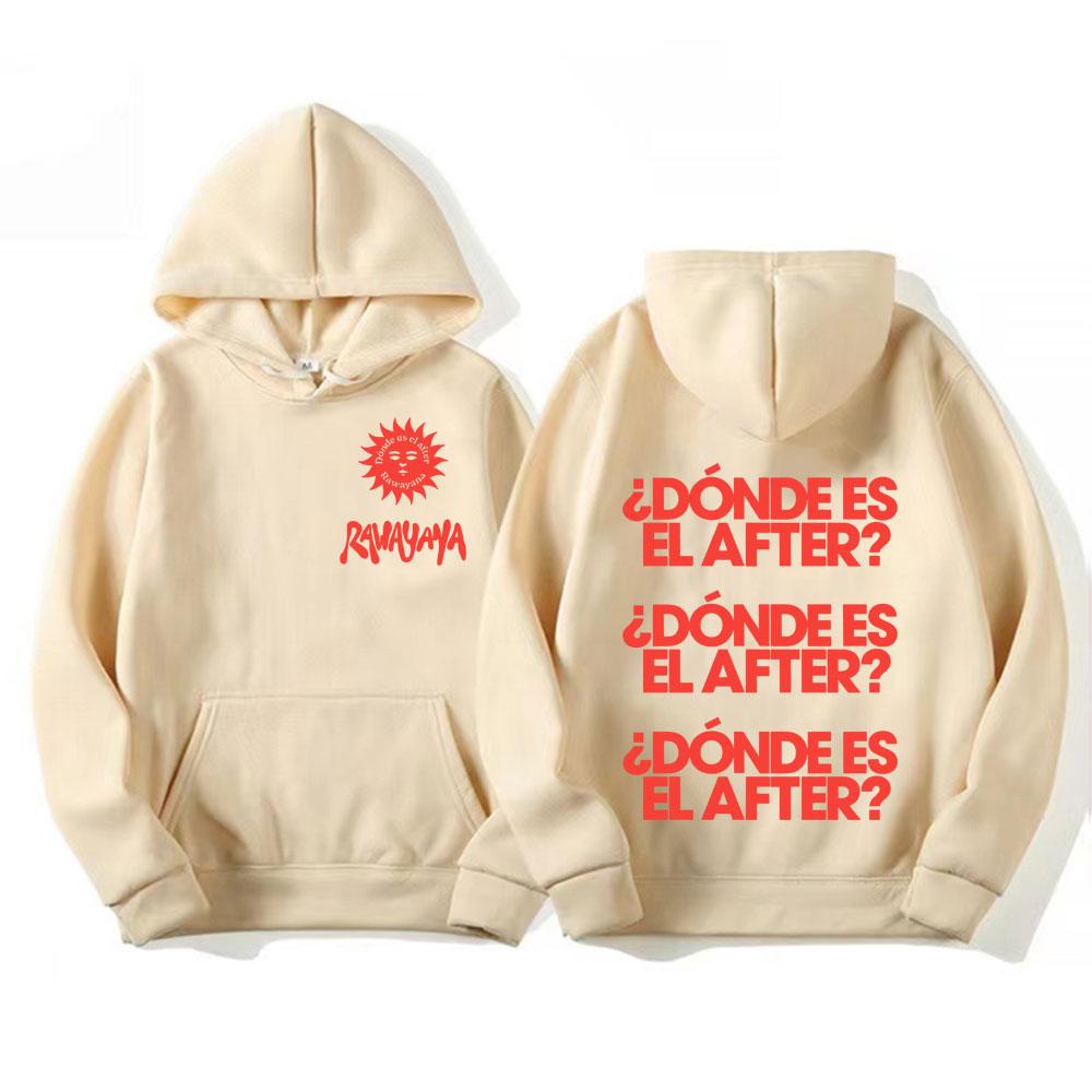 Rawayana Wo Ist Das After Grafik Pullover Herren Damen Gothic Komfort Hoodie Vintage High Street Übergroß