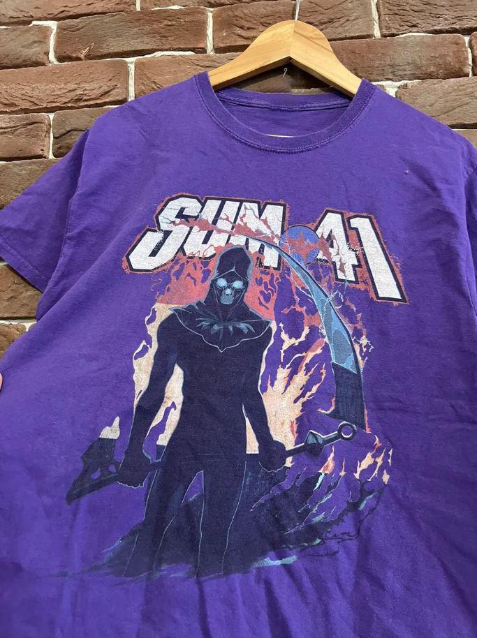 Sum 41 Punk Band Rare Purple Unisex Cotton TShirt BL2.455 Unisex T-Shirt S