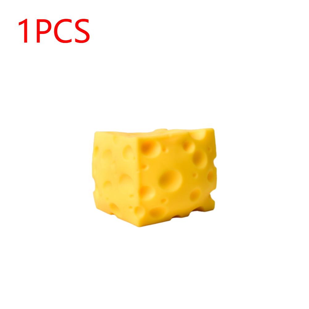 

1/2Pcs Cheese Cube Stress Ball Reusable Cheese Shapeable Squeeze Ball Non-Bounce Stress Relief Squeezer Toy Gift for Friends