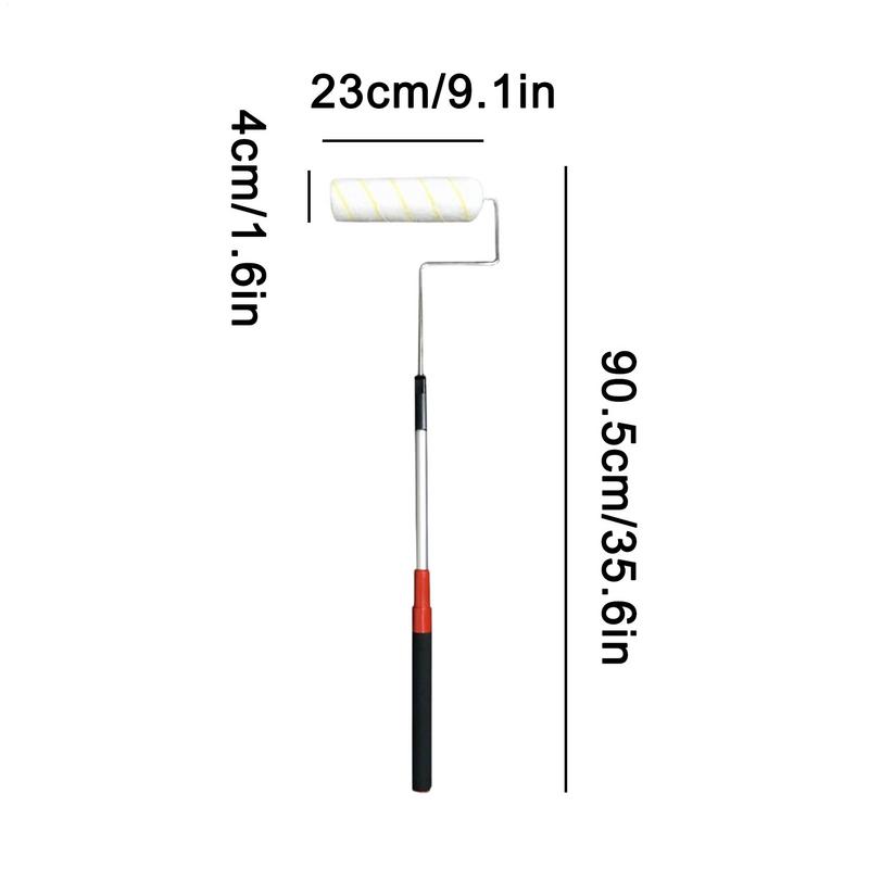 Paint Roller Pole Paint Brush Extension Pole Telescoping Rod Ergonomic Extender For Cleaning Ceiling Wall Window Home Deck