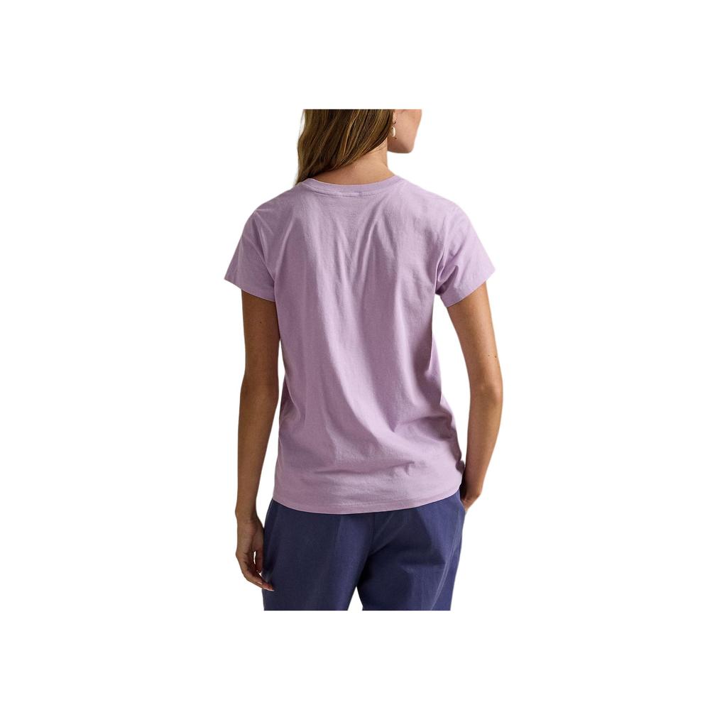 Polo Ralph Lauren Cotton Knit Short Sleeve Crew Neck Regular T-Shirt Women tops 211B14605-015