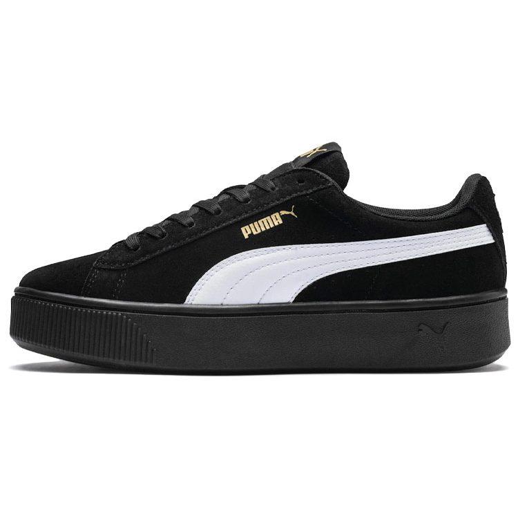 PUMA Vikky Stacked Retro Casual Skateboarding Shoes Black Women's 369144-03